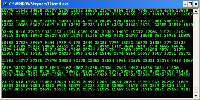 matrix look through cmd